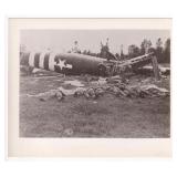 WW2 D Day Crashed Horsa Glider Photo