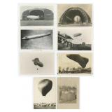 Early Aviation Blimp Balloon RPPC Postcards