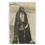 Pale Face No Good Arapaho Indian RPPC Postcard