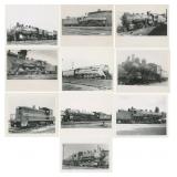 Group of Photos of Steam Locomotive Trains