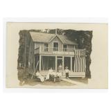 The Teddy Bear Patriotic Flag RPPC Postcard