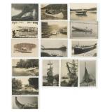 Collection of Watercraft RPPC Postcards