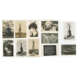 Statue of Liberty Construction RPPC Postcards