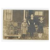 Folk Art Dollhouse RPPC Postcard