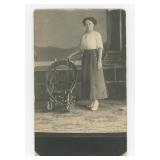 Folk Art Adirondack Bentwood Chair RPPC Postcard