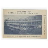 Cotton Blossom Floating Theater Showboat Postcard