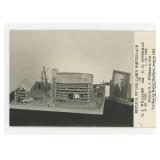 G.J. Williams Folk Art Log Cabin RPPC Postcard