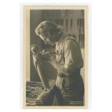 Willy Bierling Folk Art Carver RPPC Postcard