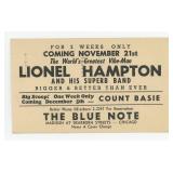 Lionel Hampton Jazz Postcard