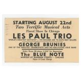 Les Paul Trio Jazz Postcard