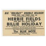 Herbie Fields Billie Holiday Jazz Postcard
