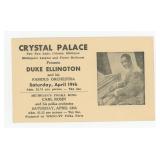 Crystal Palace Duke Ellington Jazz Postcard