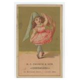 H.C. Church Stationers Trade Card
