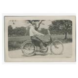 Harley Davidson Motorcycle RPPC Postcard