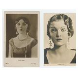 Pola Negri Myrna Loy Silent Film Actress Postcards