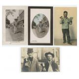 Town Crier Bellman RPPC Postcards