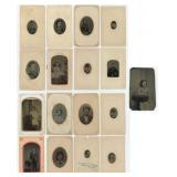 Large Collection of Antique Tintype Photos