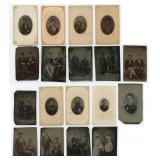 Large Collection of Antique Tintype Photos