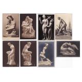 Collection of Classical Sculpture RPPC Postcards