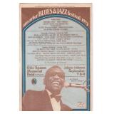 1973 Ann Arbor Blues and Jazz Festival Handbill