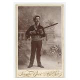 Indian Wars Soldier Cabinet Photo