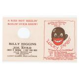 Lucky Sambo Black Americana Jazz Promotional Flyer