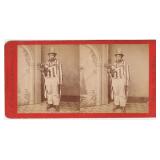 Patriotic Uncle Sam Costume Stereoview