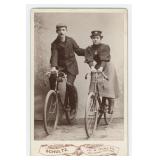 Chicago Bicycle Racing Couple Cabinet Photo