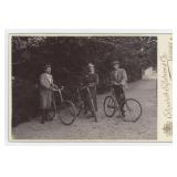 Swedish Youths Wood Rim Bicycles Cabinet Photo
