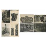 Maori New Zealand Carving RPPC Postcards