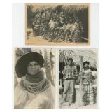 Seminole Native American Indian RPPC Postcards