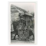 Native Indian Handicraft RPPC Postcard