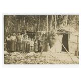 Great Lakes Indian Village RPPC Postcard