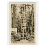 Ketchikan Alaska Totem Pole RPPC Postcard