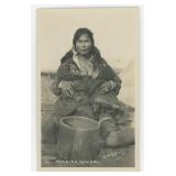 Mikinina Kow Kow Breastfeeding Inuit RPPC Postcard