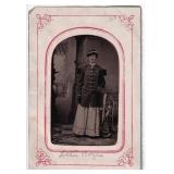Identified Female Baritone Musician Tintype Photo