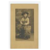 Radium Studio Child Cowboy RPPC Postcard