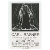 Carl Basner 1987 Exhibition RPPC Postcard