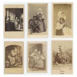 Group of Occupational Wool Spinner CDV Photos