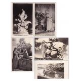 Collection of Statue Architecture RPPC Postcards
