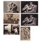 Collection of Mythology Sculptures RPPC Postcards