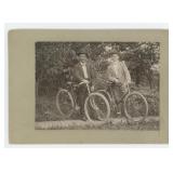 Findlay Ohio Men with Bicycles Cabinet Photo
