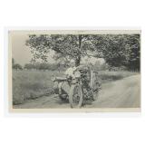 Indian Motorcycle with Mannequin in Sidecar Photo