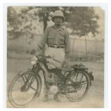 Man with DKW RT 100 Motorcycle Photo