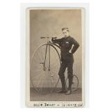 High Wheel Penny Farthing Bicycle CDV Photo