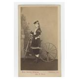 Jennie Durkee Velocipede for Ladies CDV Photo