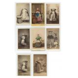 European Fishwife Fishing CDV Photos