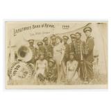 All Black Langford Cole Bros Circus Band Postcard
