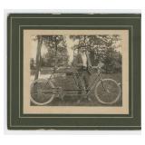 Early Tandem Bicycle Cabinet Photo