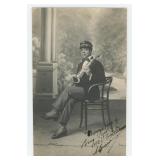 Black Saxophone Jazz Musician Paris Postcard